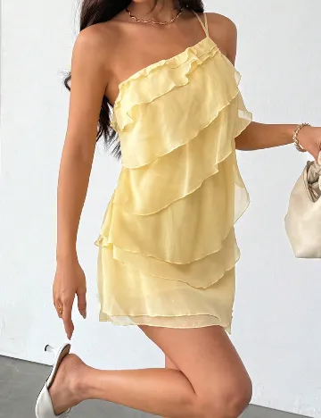 Rochie scurta SHEIN, galben