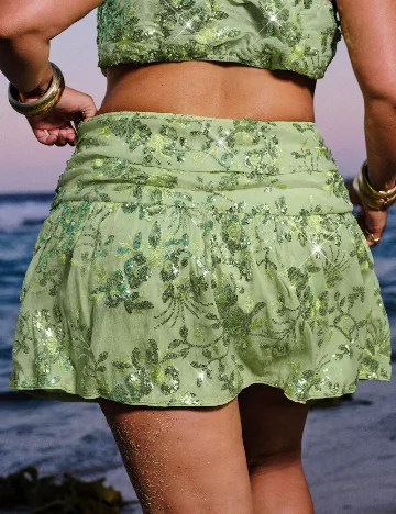 Fusta SHEIN CURVE, verde