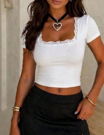 Top SHEIN, alb