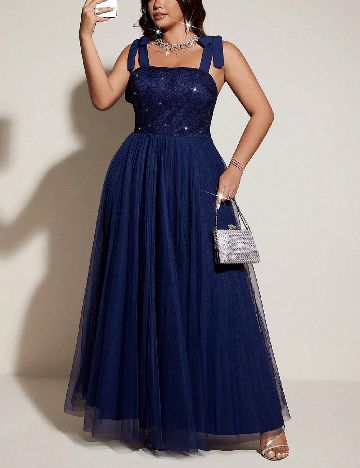 Rochie lunga SHEIN CURVE, albastru