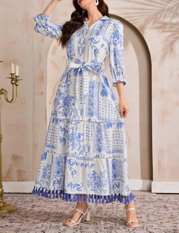 Rochie lunga SHEIN, albastru
