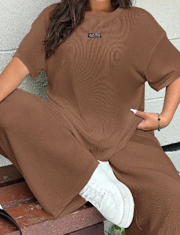 Compleu SHEIN CURVE, maro