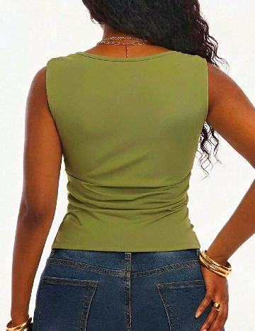 Top SHEIN CURVE, verde