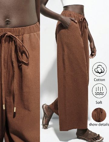 Pantaloni SHEIN, maro