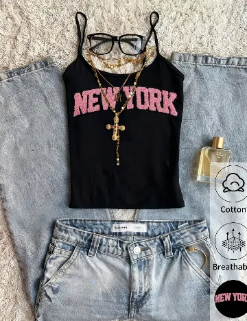 Top SHEIN, negru