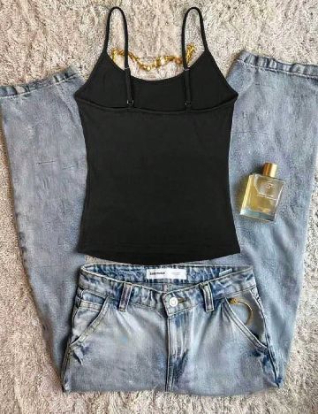 Top SHEIN, negru