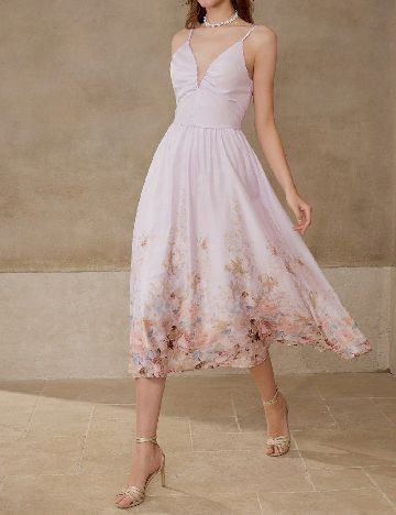 Rochie medie MOTF, roz