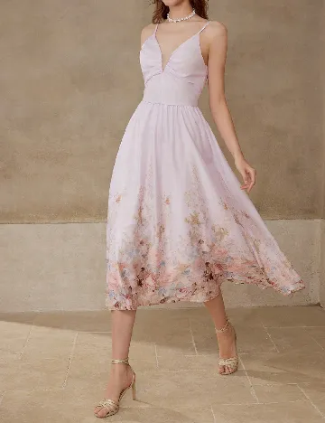 Rochie medie MOTF, roz