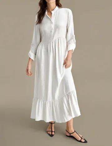 Rochie lunga Ontre, alb