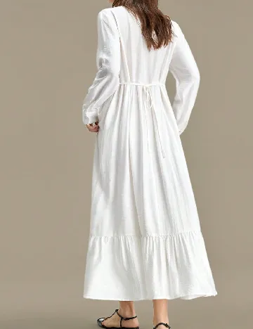 Rochie lunga Ontre, alb