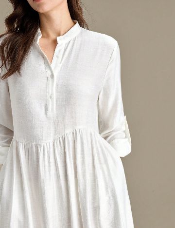 Rochie lunga Ontre, alb