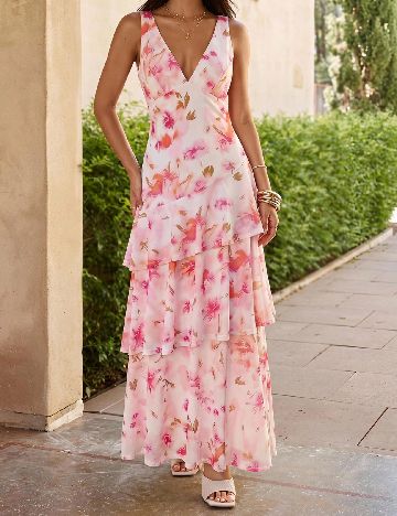 Rochie lunga SHEIN, floral print