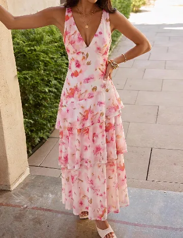 Rochie lunga SHEIN, floral print