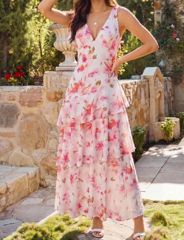 Rochie lunga SHEIN, floral print