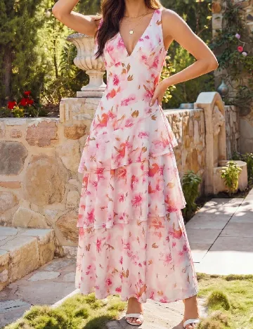 Rochie lunga SHEIN, floral print