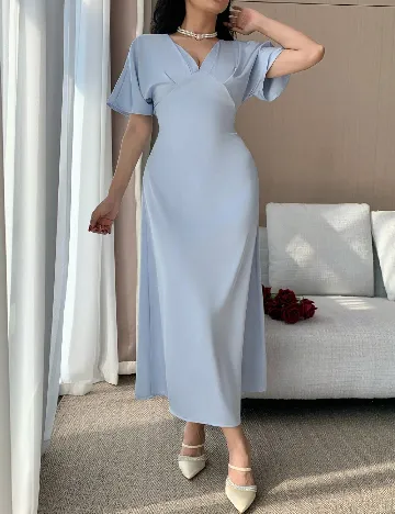 Rochie lunga Dazy, albastru