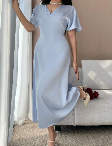 Rochie lunga Dazy, albastru