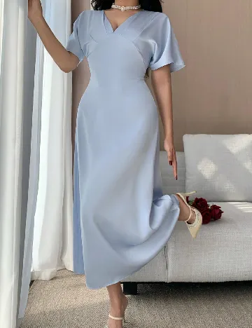 Rochie lunga Dazy, albastru