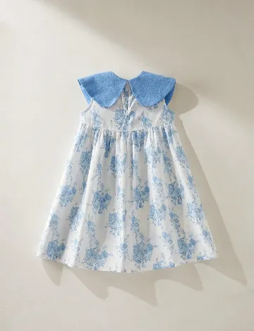 Rochie Shein Kids, alb/albastru