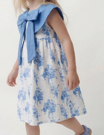 Rochie Shein Kids, alb/albastru