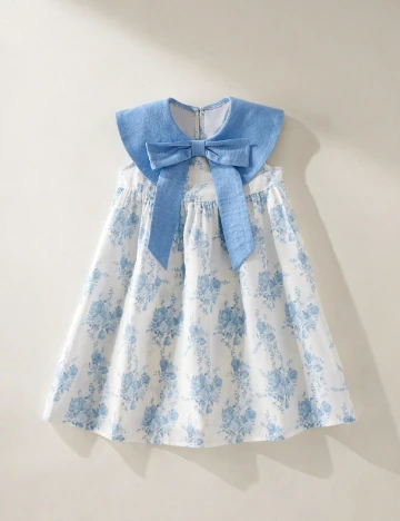 Rochie Shein Kids, alb/albastru