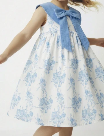 Rochie Shein Kids, alb/albastru