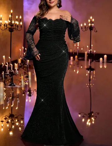 Rochie lunga SHEIN CURVE, negru