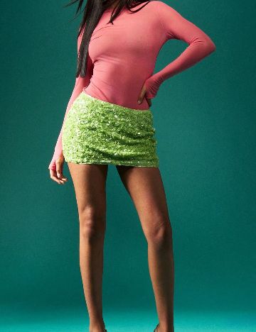 Fusta Missguided, verde