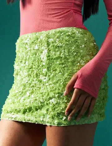 Fusta Missguided, verde