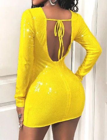 Rochie scurta SHEIN, galben