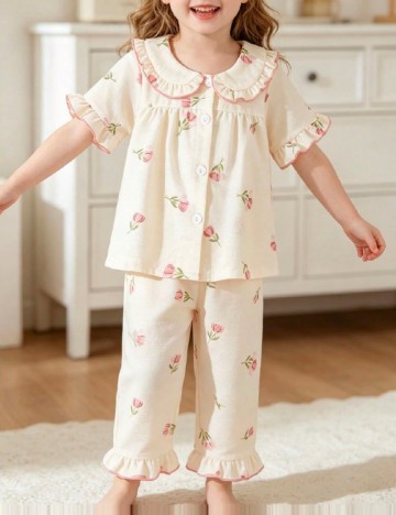 Pijama Shein Kids, crem