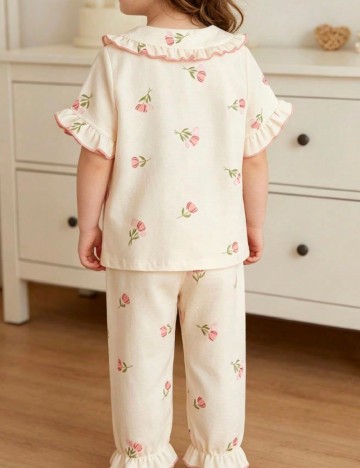 Pijama Shein Kids, crem