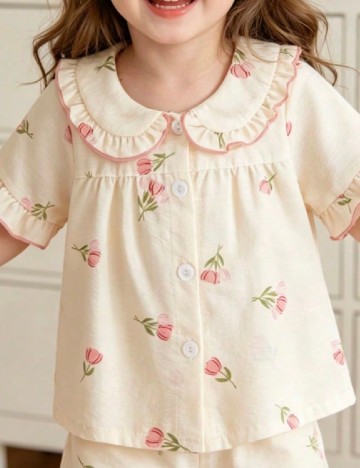 Pijama Shein Kids, crem