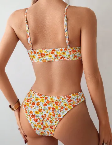 Costum de baie SHEIN, floral print