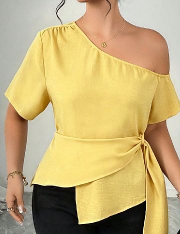 Bluza SHEIN CURVE, galben