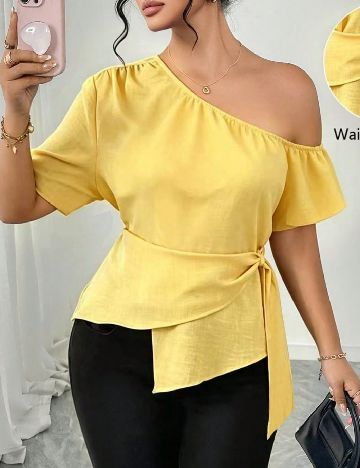 Bluza SHEIN CURVE, galben