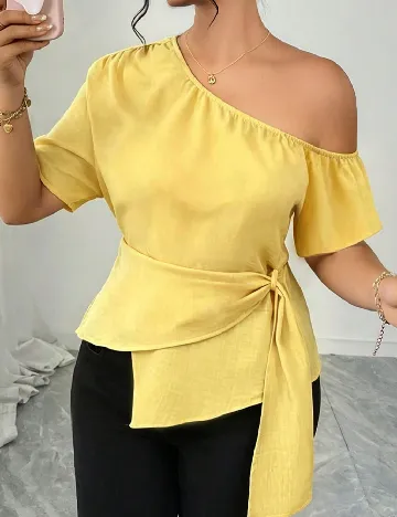 Bluza SHEIN CURVE, galben