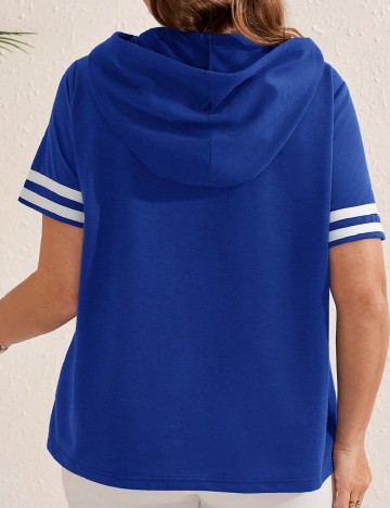Tricou SHEIN CURVE, albastru