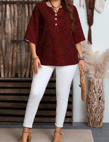 Bluza SHEIN CURVE, rosu