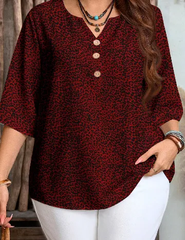 Bluza SHEIN CURVE, rosu