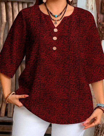 Bluza SHEIN CURVE, rosu
