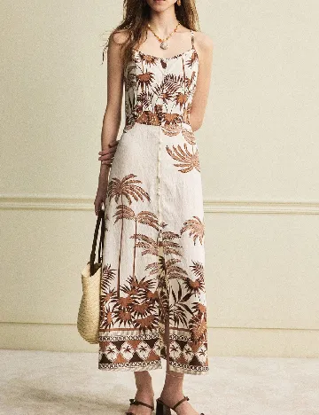 Rochie lunga SHEIN, crem