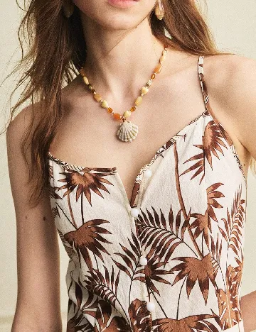 Rochie lunga SHEIN, crem
