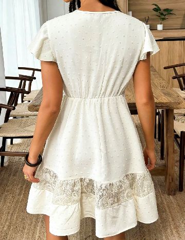 Rochie scurta SHEIN, ecru