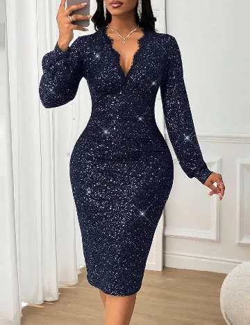 Rochie medie SHEIN, albastru