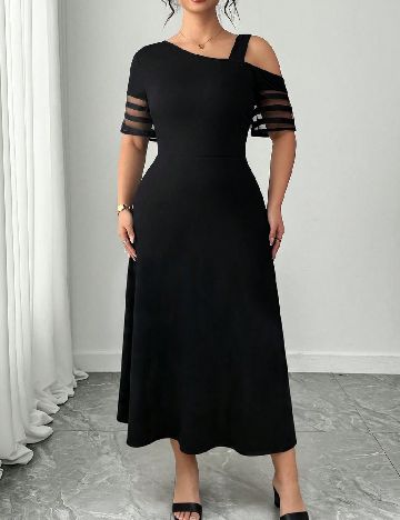 Rochie lunga SHEIN CURVE, negru