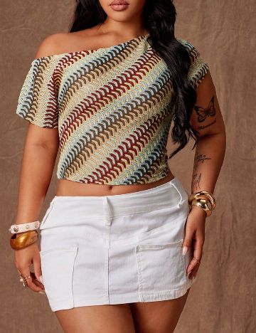 Top SHEIN CURVE, mix culori