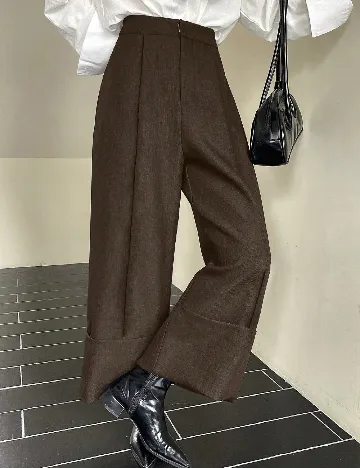 Pantaloni Dazy, maro