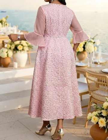 Rochie lunga SHEIN CURVE, roz