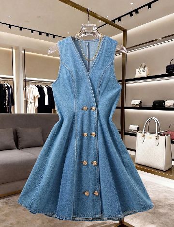 Rochie scurta SHEIN, albastru